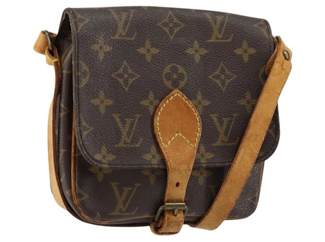 LOUIS VUITTON Bolsa de Ombro Monogram Cartouchiere PM M51254 LV Auth gh1018 Monograma