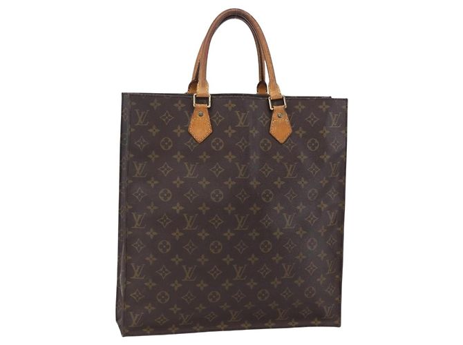 LOUIS VUITTON Sac Plat Monogram M51140 LV Auth 152846 Monogramme