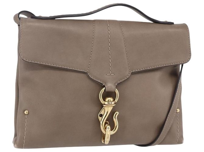 BALLY Borsa a Spalla in Pelle Beige Oro Auth BA7570 D'oro