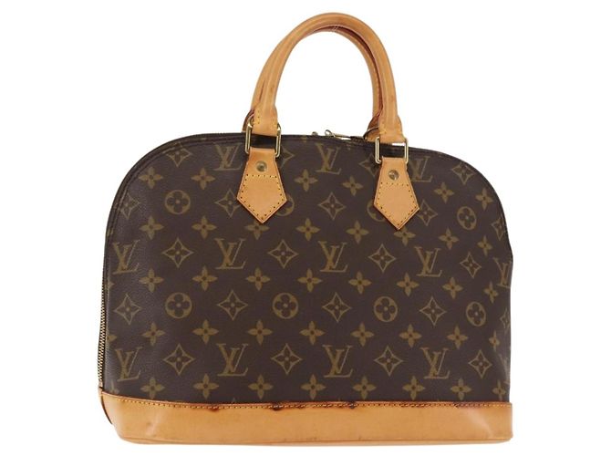 LOUIS VUITTON Bolsa de Mão Monogram Alma M51130 LV Auth BA6939 Monograma