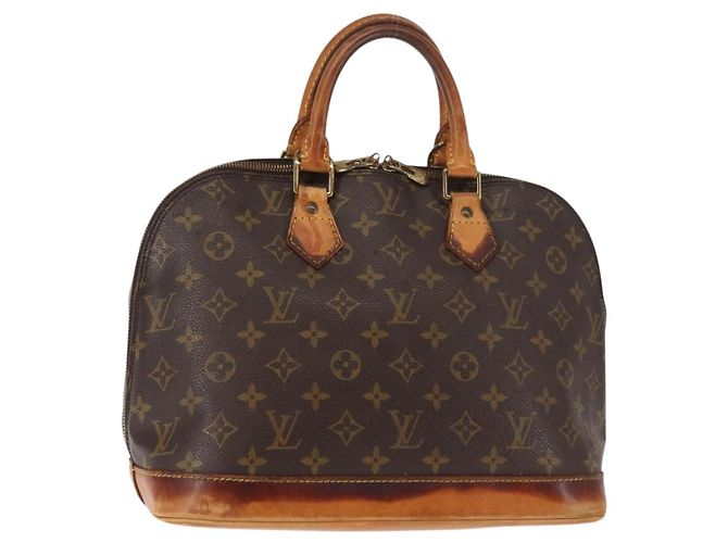LOUIS VUITTON Monogram Alma Handtasche M51130 LV Auth BA6923 Monogramm