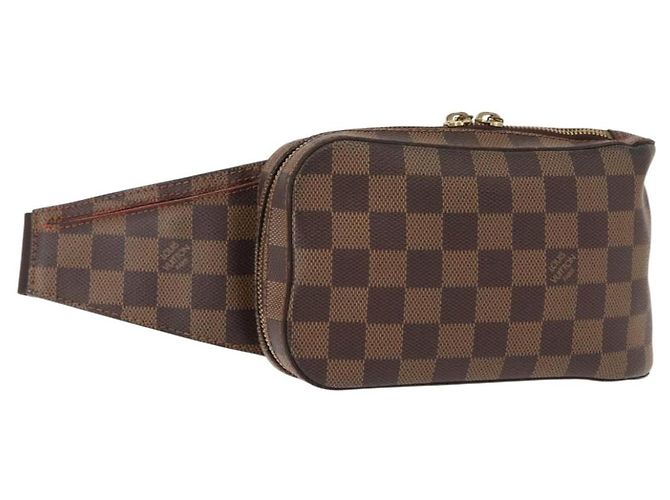 LOUIS VUITTON Borsa a Spalla Geronimos Damier Ebene N51994 LV Auth 144535