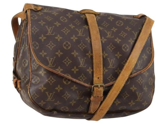 LOUIS VUITTON Bolsa de Ombro Monogram Saumur 35 M42254 LV Auth fm4858 Monograma