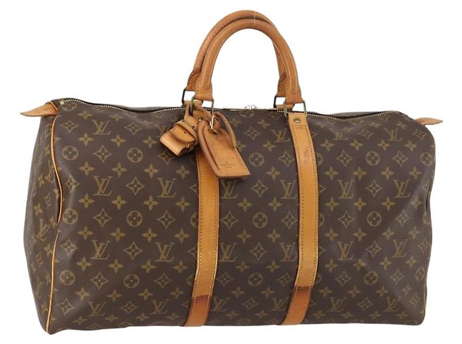 LOUIS VUITTON Bolsa Boston Monogram Keepall 50 M41426 LV Auth 146831 Monograma