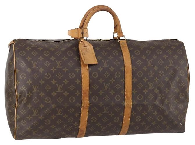 LOUIS VUITTON Bolsa Boston Monogram Keepall 60 M41422 LV Auth BA6961 Monograma