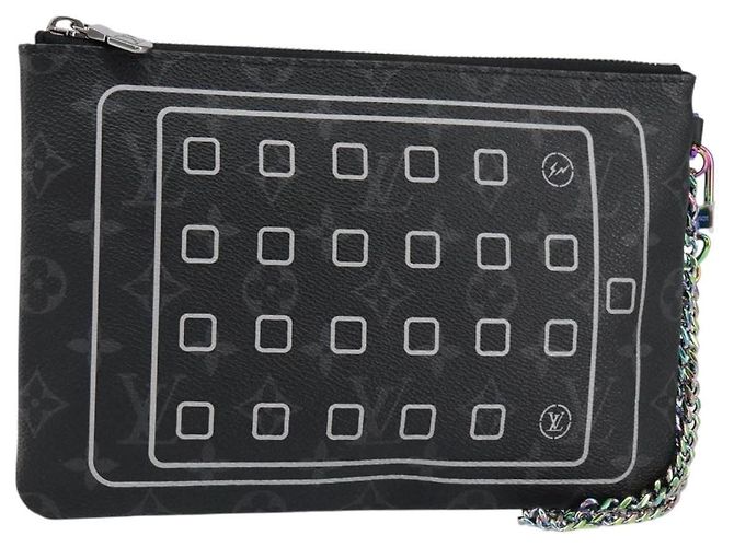 LOUIS VUITTON Monogram Eclipse Fragment iPhone Case M64433 LV Auth 152417