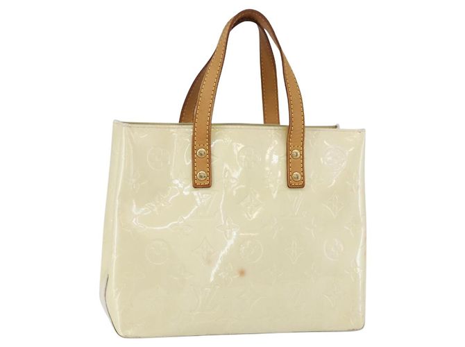 LOUIS VUITTON Monogram Vernis Reade PM Handtasche Grau M91145 LV Auth hk3182