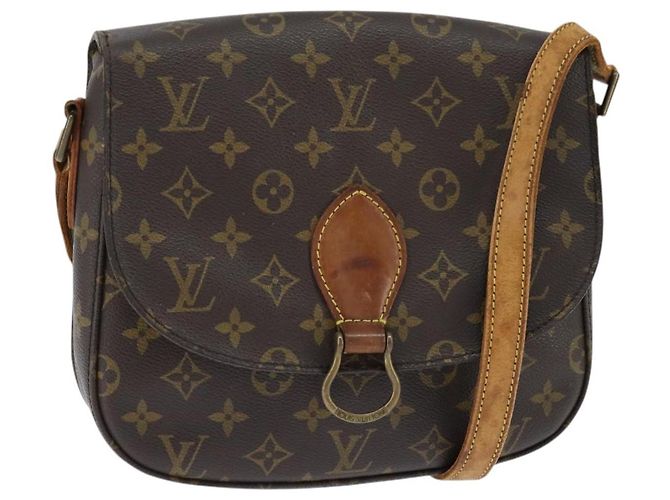 LOUIS VUITTON Bolsa de Ombro Monogram Saint Cloud GM M51242 LV Auth hk3169 Monograma