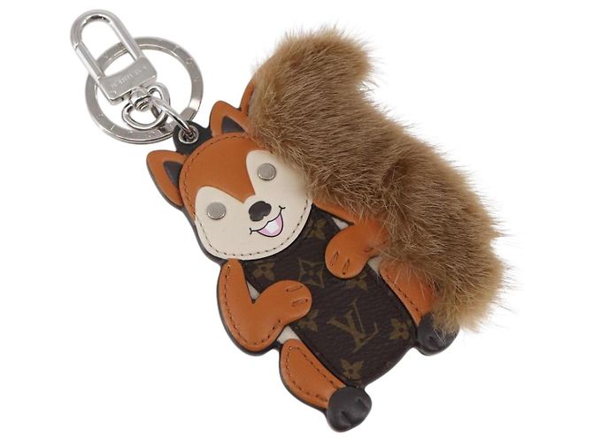 LOUIS VUITTON Monogram Porte Cles Squirrel Key Holder M00345 LV Auth 154032SAM