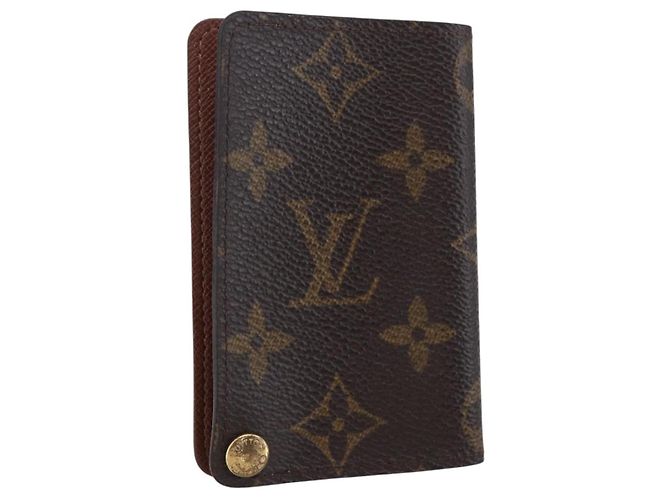 LOUIS VUITTON Monogram Porto Cartes Crdit Pression Estuche de Tarjetas M60937 Auth th6543 Monograma