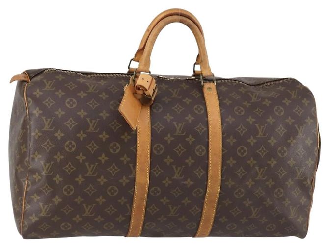 LOUIS VUITTON Bolsa Boston Monogram Keepall 55 M41424 LV Auth 145318 Monograma