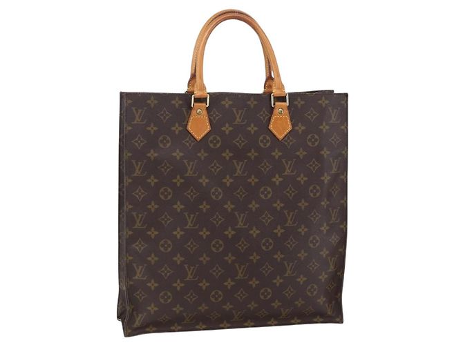 LOUIS VUITTON Bolsa Sac Plat Monogram M51140 LV Auth bs30686 Monograma