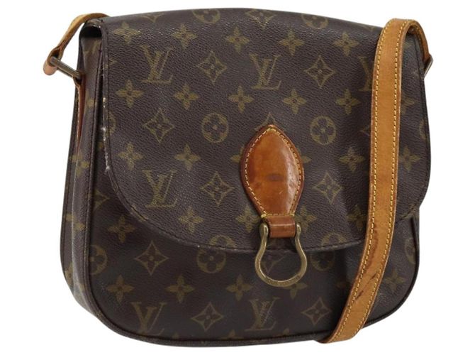 LOUIS VUITTON Bolsa de Ombro Monogram Saint Cloud GM M51242 LV Auth BA7583 Monograma