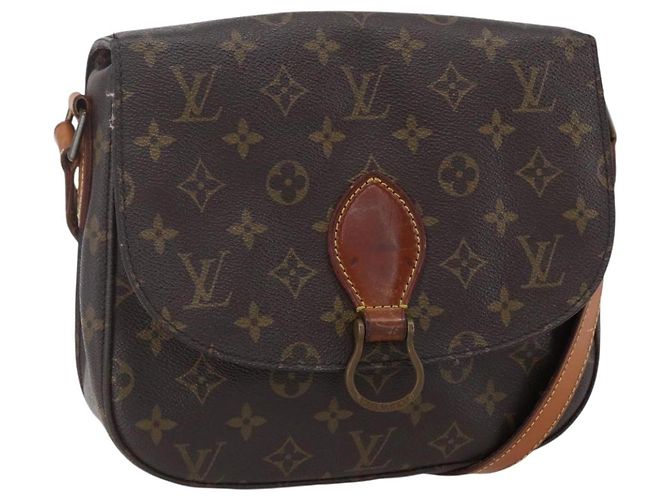 LOUIS VUITTON Bolsa de Ombro Monogram Saint Cloud GM M51242 LV Auth BA7856 Monograma