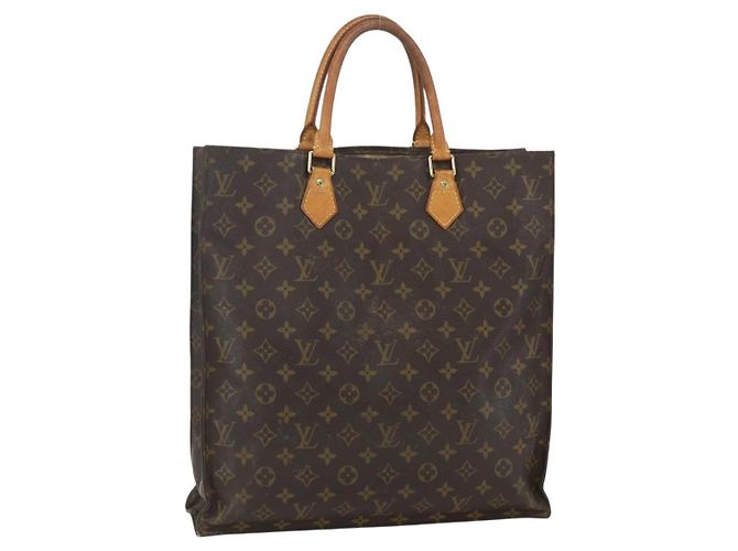 LOUIS VUITTON Bolsa Sac Plat Monogram M51140 LV Auth ka491 Monograma