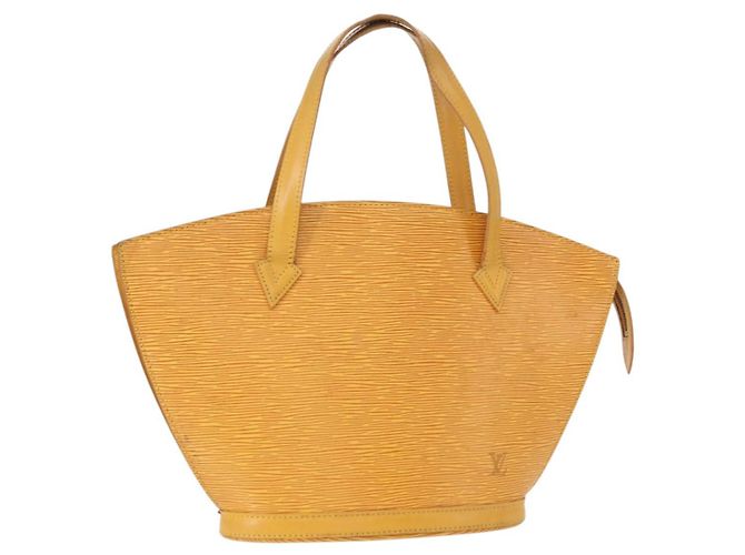 LOUIS VUITTON Sac à main Epi Saint Jacques Jaune M52279 LV Auth BA8151
