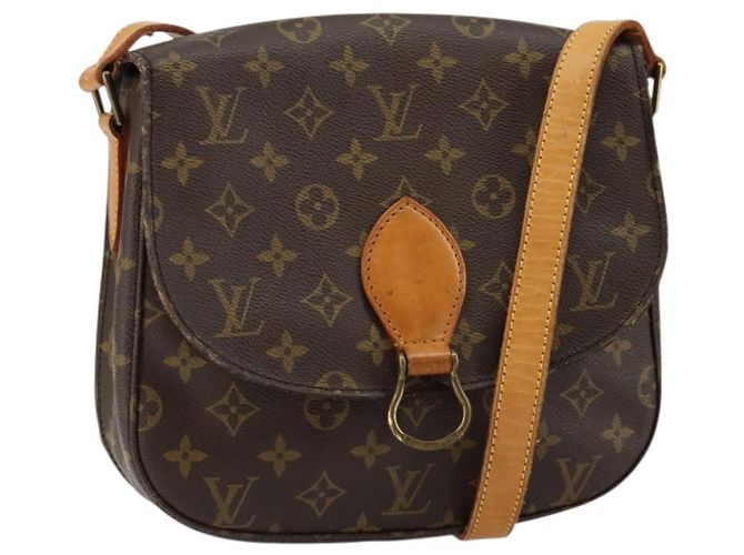 LOUIS VUITTON Bolsa de Ombro Monogram Saint Cloud GM M51242 LV Auth ep11145 Monograma