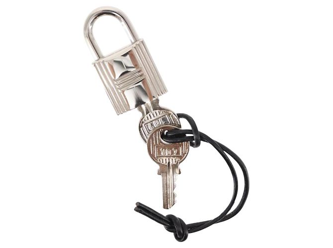 Hermès HERMES Lucchetto in Metallo Argento Auth hk3166