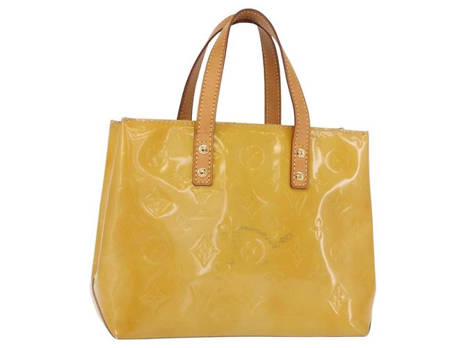 LOUIS VUITTON Sac à main Monogram Vernis Reade PM Beige M91334 LV Auth 155005