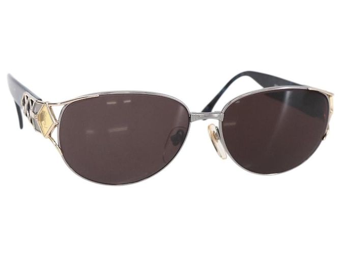 Óculos de sol SAINT LAURENT de plástico azul Auth bs29545