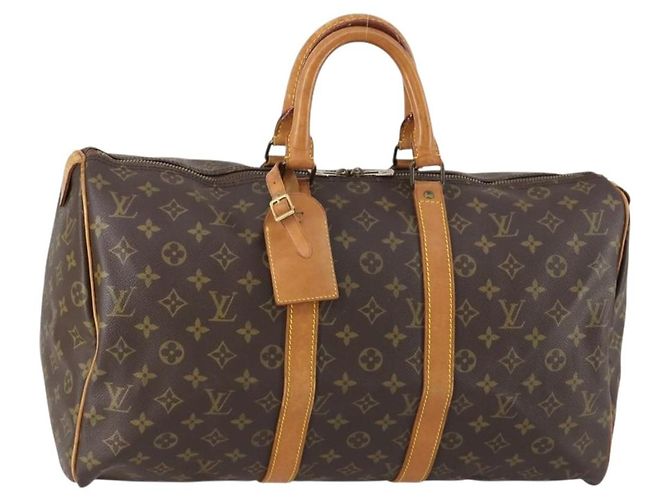 LOUIS VUITTON Bolsa Boston Monogram Keepall 45 M41428 LV Auth ar13832 Monograma