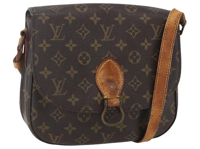 LOUIS VUITTON Monogram Saint Cloud GM Schultertasche M51242 LV Auth 157626 Monogramm