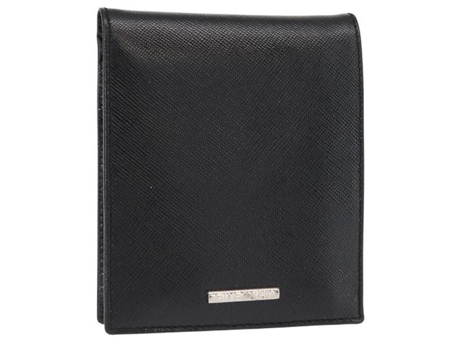 GIVENCHY Wallet Leather Black Auth 153773V