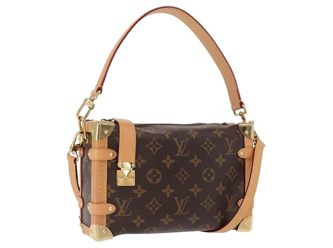 LOUIS VUITTON Bolsa de Hombro Monogram Side Trunk MM M46358 LV Auth BA8996SAM Monograma