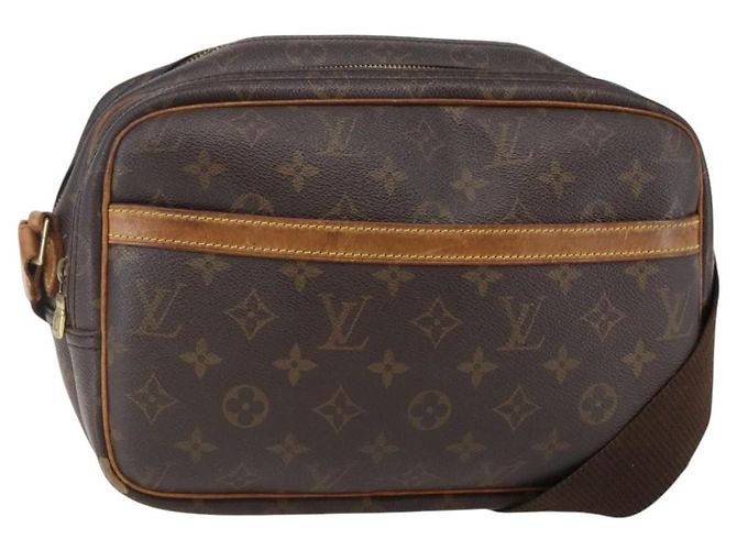 LOUIS VUITTON Bolsa de Ombro Monogram Reporter PM M45254 LV Auth BA6164 Monograma