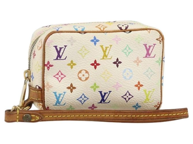 LOUIS VUITTON Monogram Multicolor Wapity Tasche Weiß M58033 Auth 142993