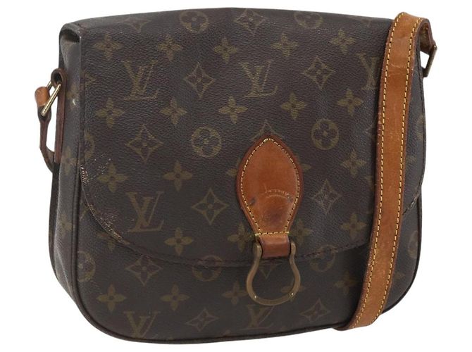 LOUIS VUITTON Bolsa de Ombro Monogram Saint Cloud GM M51242 LV Auth fm4946 Monograma