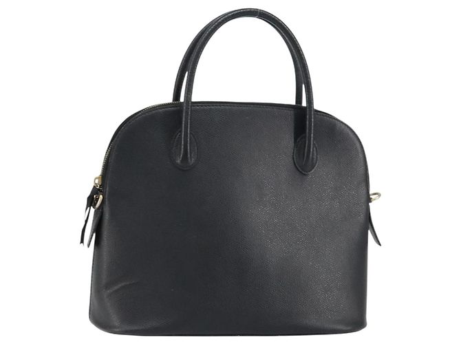 Céline Borsa a mano CELINE in pelle nera e oro Auth ep12323 Nero D'oro