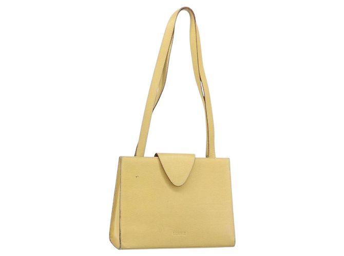 Borsa a Spalla LOEWE in Pelle Gialla Auth ka569 Giallo