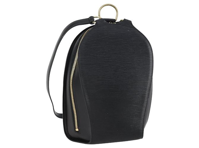 LOUIS VUITTON Epi Mabillon Backpack Black M52232 LV Auth ar13785
