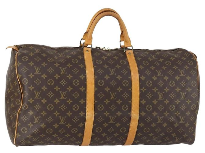 LOUIS VUITTON Bolsa Boston Monogram Keepall 60 M41422 LV Auth ar13806 Monograma