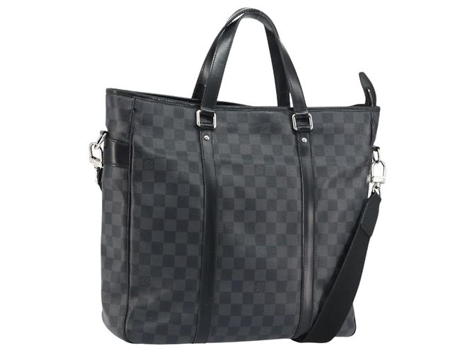 LOUIS VUITTON Borsa a Spalla Damier Graphite Tadao 2way N51192 LV Auth BA8269 Damier ebene