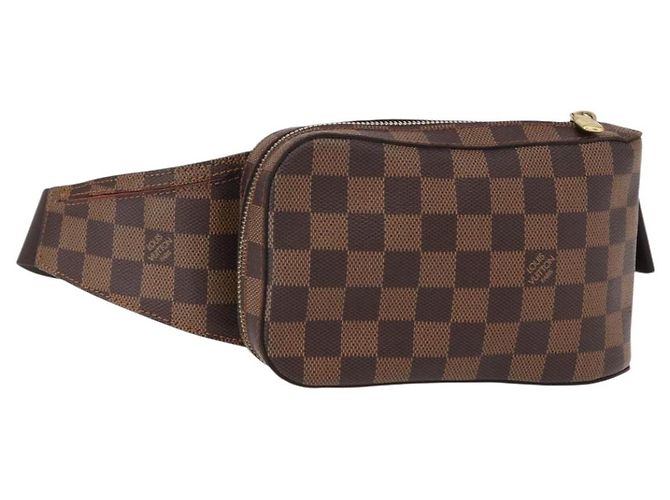 LOUIS VUITTON Borsa a Spalla Geronimos Damier Ebene N51994 LV Auth mr1613