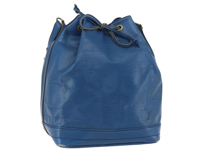LOUIS VUITTON Borsa a Spalla Epi Noe Blu Toledo M44005 LV Auth 153645