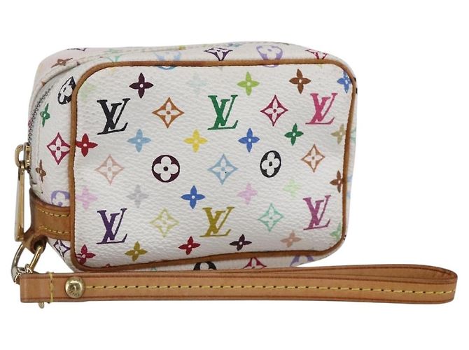 LOUIS VUITTON Monogram Multicolor Wapity Tasche Weiß M58033 Auth 153583