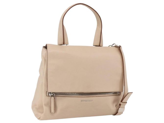 Sac à main GIVENCHY en cuir 2 voies bleu bébé argent authentique bs30809 Argenté Bleu clair