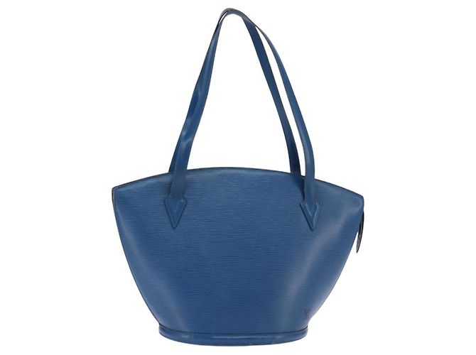 LOUIS VUITTON Borsa a Spalla Epi Saint Jacques Blu M52275 LV Auth 146699