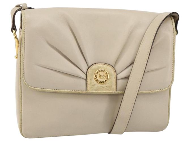 Céline Borsa a Spalla CELINE in Pelle Beige Oro Auth 142806 D'oro