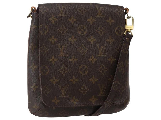 LOUIS VUITTON Bolsa de Ombro Curta Monogram Musette Salsa M51258 LV Auth 142927