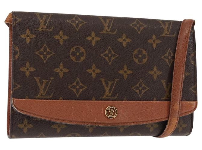 LOUIS VUITTON Bolsa de Ombro Monogram Bordeaux 24 M51798 LV Auth BA6495 Monograma
