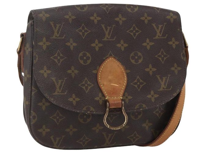 LOUIS VUITTON Bolsa de Ombro Monogram Saint Cloud GM M51242 LV Auth BA8291 Monograma
