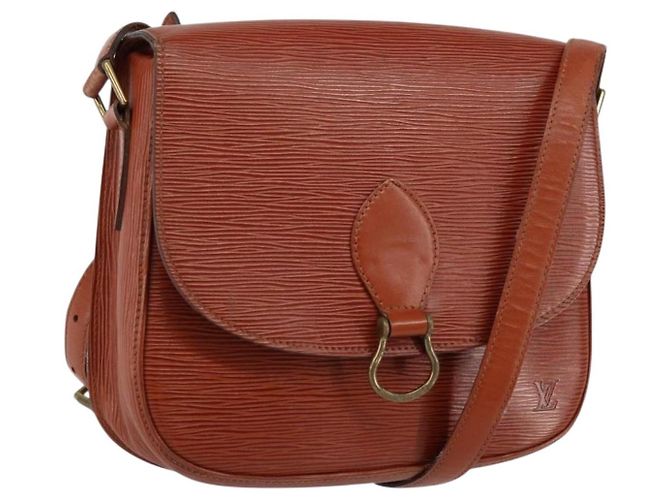 LOUIS VUITTON Sac à épaule Epi Saint Cloud GM Marron M52193 LV Auth ep12120