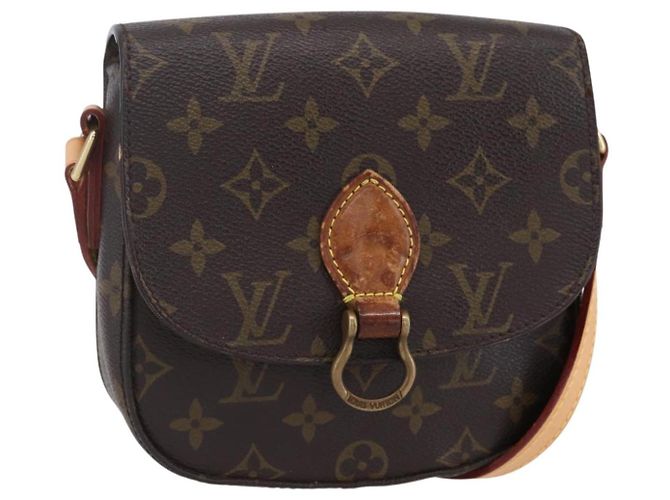 LOUIS VUITTON Bolsa de Ombro Monogram Saint Cloud PM M51244 LV Auth BA7849 Monograma
