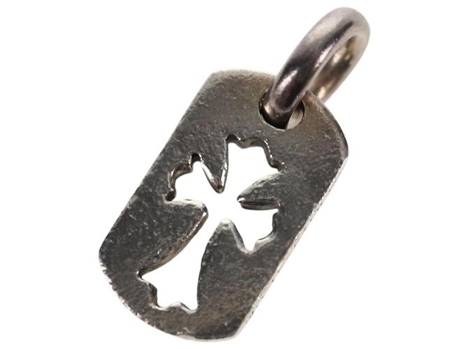 Chrome Hearts Tiny Cut Out Cross Charm Ag925 Silver Auth 136577M