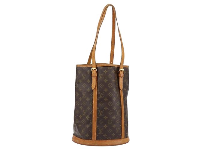LOUIS VUITTON Bolsa de Ombro Monogram Bucket GM M42236 LV Auth 149171