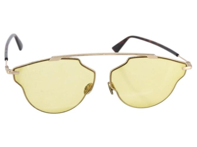Christian Dior Sunglasses plastic Yellow Auth 147561